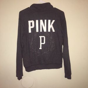 🌟 PINK VICTORIA SECRET QUARTER ZIP SIZE XS🛍